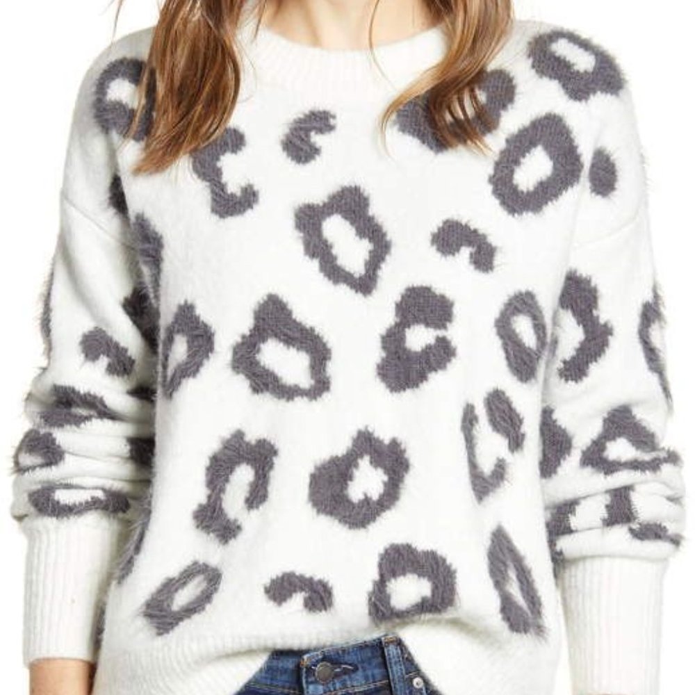 Lou & Grey | Soft & Fuzzy Animal Print Sweater